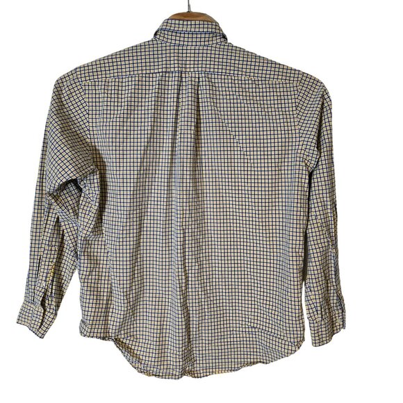 Ralph Lauren Classic Fit Button Down Shirt Size XL Men's Long Sleeve Yellow Blue - Picture 2 of 5